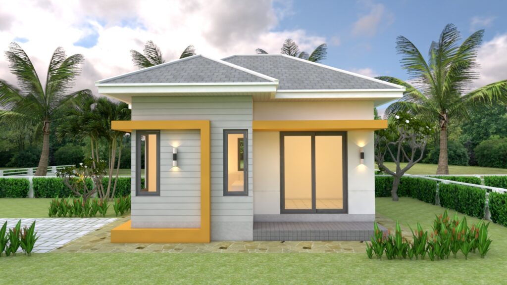 fachada de casa de 5x6 metros 